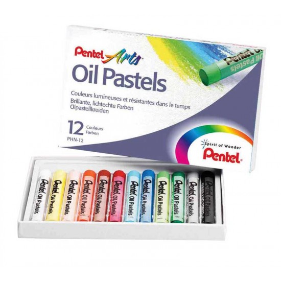 PENTEL PHN12 YAĞLI PASTEL 12Lİ