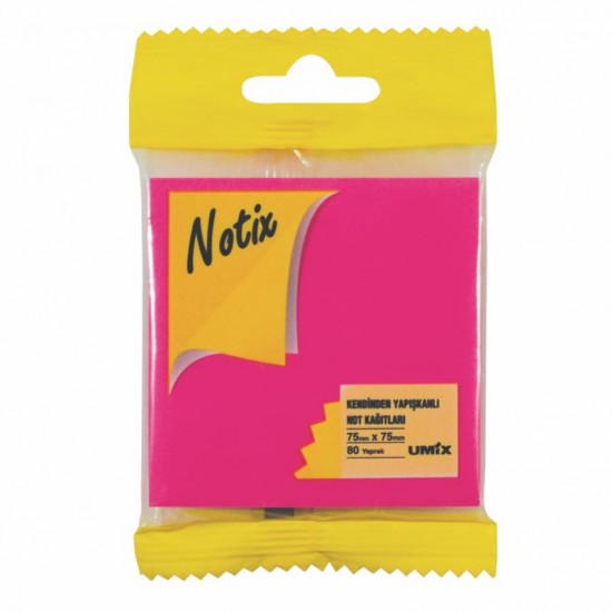 UMİX NOTİX NEON PEMBE 75X75 80 YP ASMALI