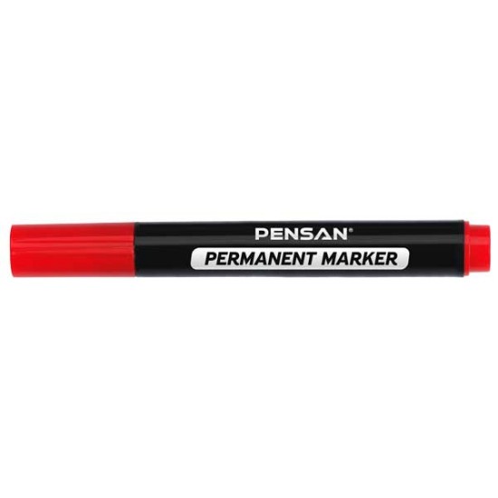 PENSAN 6600 YUVARLAK UÇ PERMANENT MARKER KIRMIZI