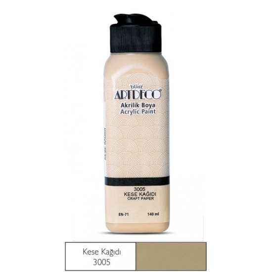 ARTDECO 070R-3005 AKRİLİK BOYA 140ML KESE KAĞIDI