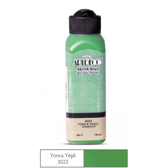 ARTDECO 070R-3023 AKRİLİK BOYA 140ML YONCA YEŞİLİ