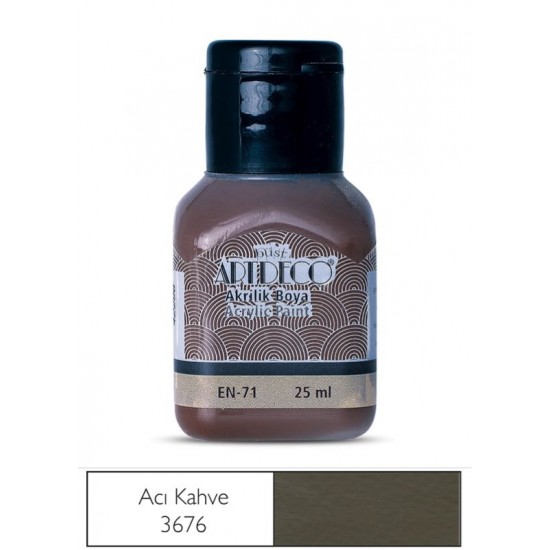 ARTDECO 070A-3676 AKRİLİK BOYA 25ML ACI KAHVE