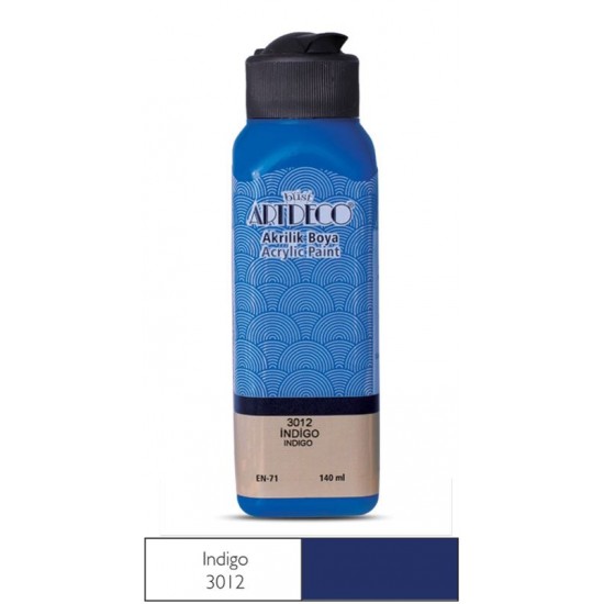 ARTDECO 070R-3012 AKRİLİK BOYA 140ML İNDİGO