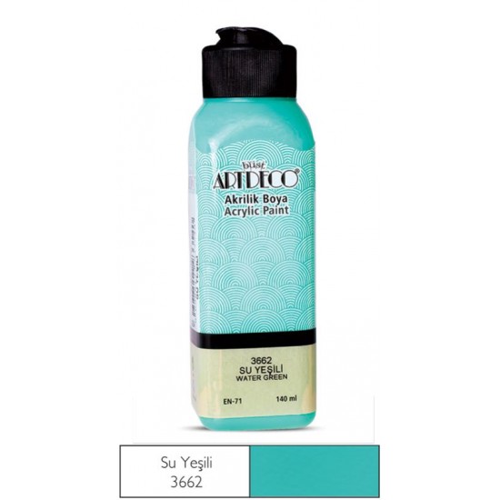 ARTDECO 070R-3662 AKRİLİK BOYA 140ML SU YEŞİLİ