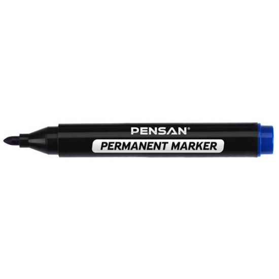 PENSAN 6600 YUVARLAK UÇ PERMANENT MARKER MAVİ 10LU