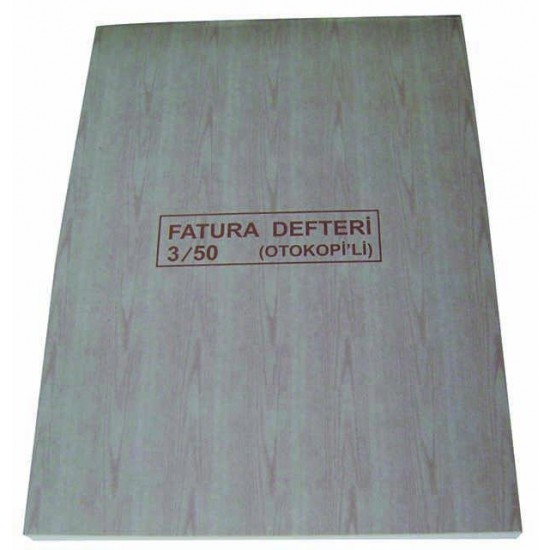 DİLMAN FATURA DEFTERİ OTOKOPİLİ 3X50 3 NÜSHA