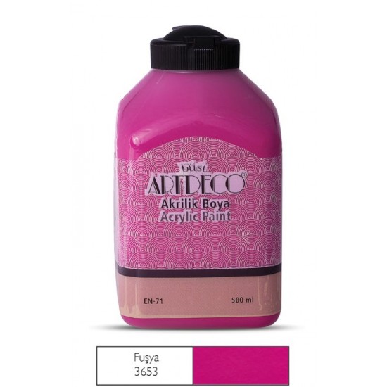 ARTDECO 070L-3653 AKRİLİK BOYA 500ML FUŞYA