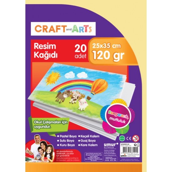 UMUR 2095 RESİM KAĞIDI 25X35 100LÜ