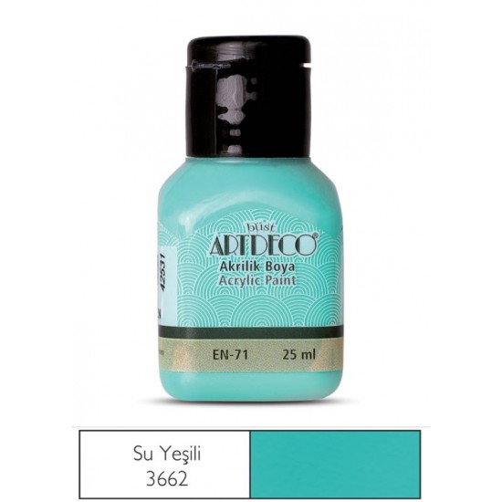 ARTDECO 070A-3662 AKRİLİK BOYA 25ML SU YEŞİLİ