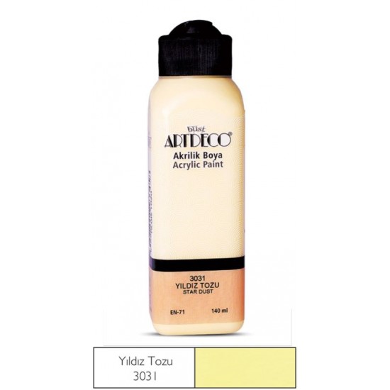 ARTDECO 070R-3031 AKRİLİK BOYA 140ML YILDIZ TOZ