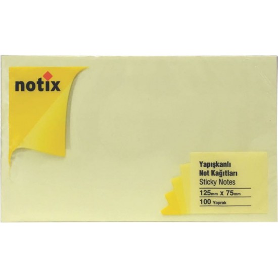 UMİX NOTİX PASTEL SARI 125X75 100 YP