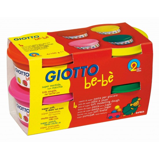 GIOTTO 464902 BEBE OYUN HAMURU 4 RENK 4X100