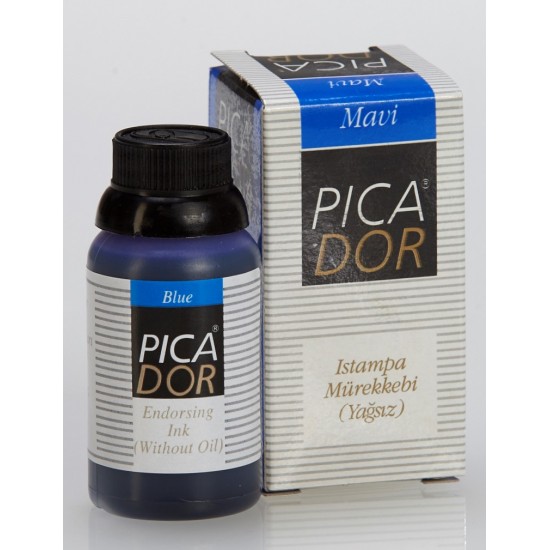 PİCADOR ISTAMPA MÜREKKEBİ 30ML MAVİ KE 002