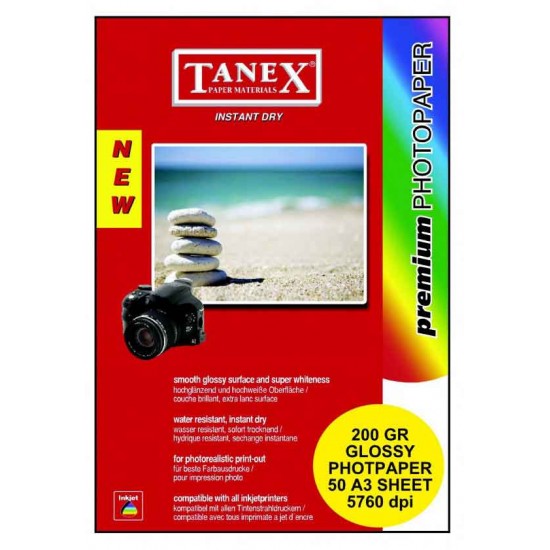 TANEX FOTOĞRAF KAĞIDI A3 200GR 50Lİ