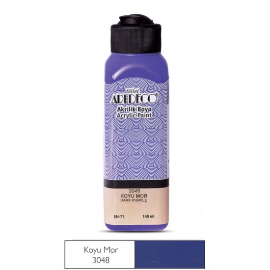 ARTDECO 070R-3048 AKRİLİK BOYA 140ML K.MOR