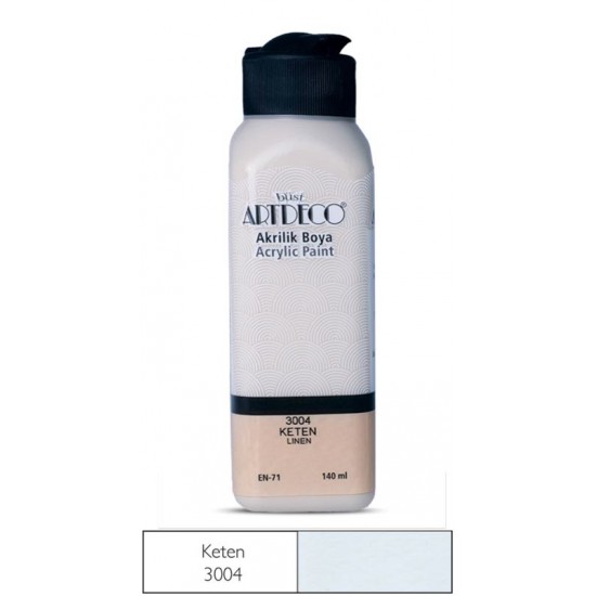 ARTDECO 070R-3004 AKRİLİK BOYA 140ML KETEN