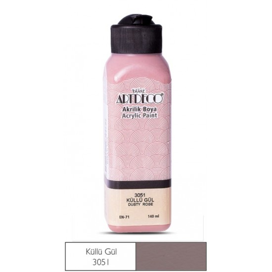 ARTDECO 070R-3051 AKRİLİK BOYA 140ML KÜLLÜ GÜL