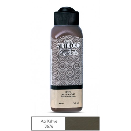 ARTDECO 070R-3676 AKRİLİK BOYA 140ML ACI KAHVE