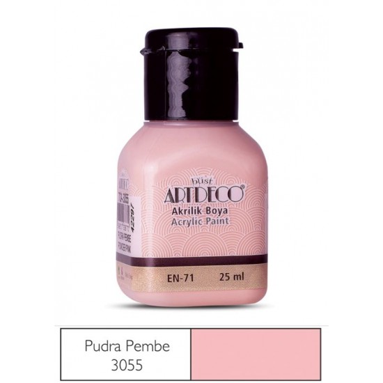 ARTDECO 070A-3055 AKRİLİK BOYA 25ML PUDRA PEMBE