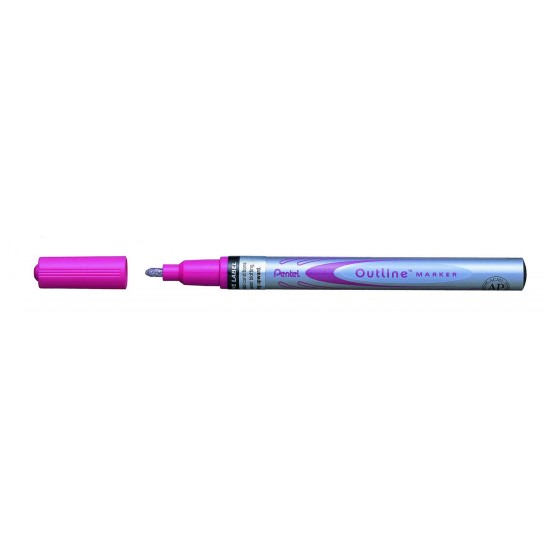 PENTEL MSP60-ZP ARTS KONTÜR MARKÖRÜ PEMBE/GÜMÜŞ