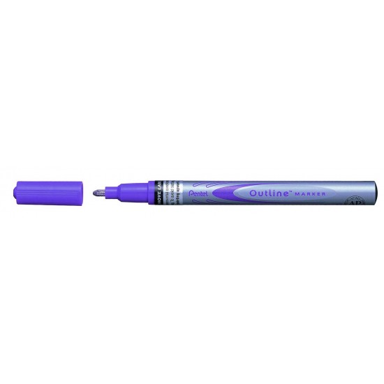 PENTEL MSP60-ZV ARTS KONTÜR MARKÖRÜ VİOLET/GÜMÜŞ