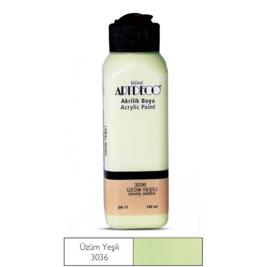 ARTDECO 070R-3036 AKRİLİK BOYA 140ML YEŞİL ÜZÜM