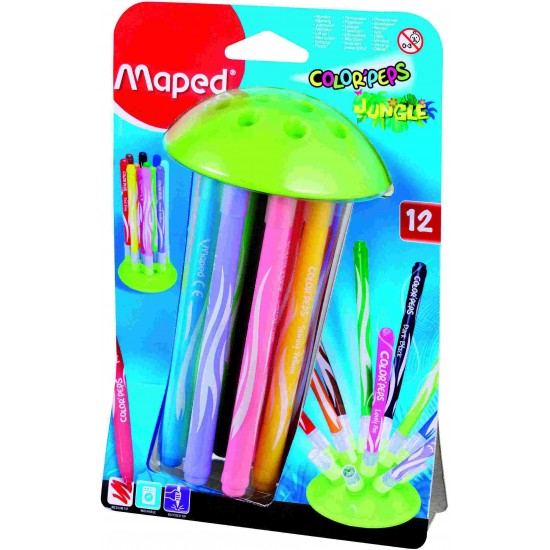 MAPED 845445 JUNGLE INNOVATION KEÇELİ KALEM 12Lİ