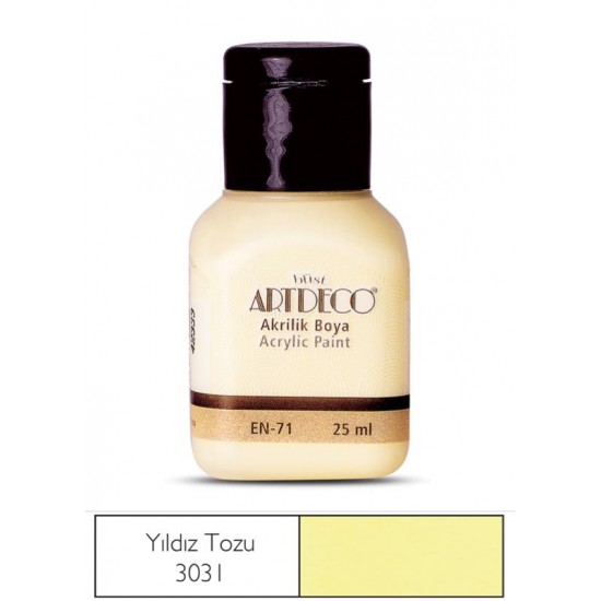 ARTDECO 070A-3031 AKRİLİK BOYA 25ML YILDIZ TOZU