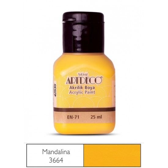 ARTDECO 070A-3664 AKRİLİK BOYA 25ML MANDALİNA