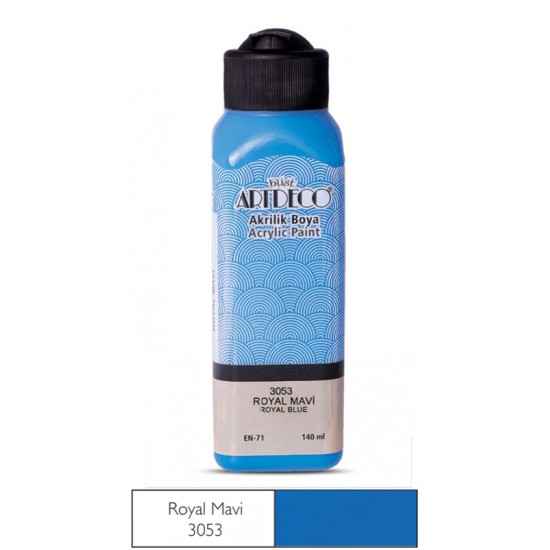 ARTDECO 070R-3053 AKRİLİK BOYA 140ML ROYAL MAVİ