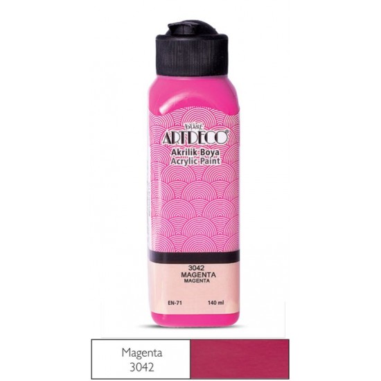 ARTDECO 070R-3042 AKRİLİK BOYA 140ML MAGENTA