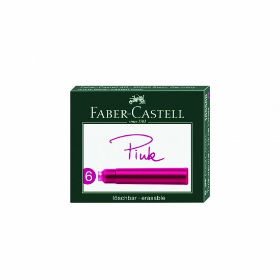 FABER DOLMAKALEM KARTUŞU ROYAL PEMBE 6LI 185508