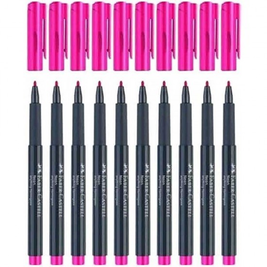 FABER MARKÖR NEON PEMBE 10LU 160828