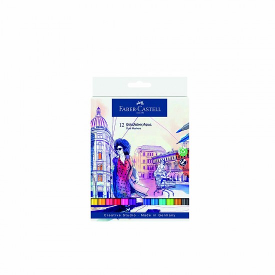 FABER GOLDFABER AQUA ÇİFT UÇ MARKÖR X12 164612