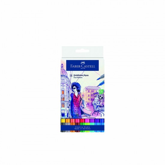 FABER GOLDFABER AQUA ÇİFT UÇ MARKÖR X18 164618