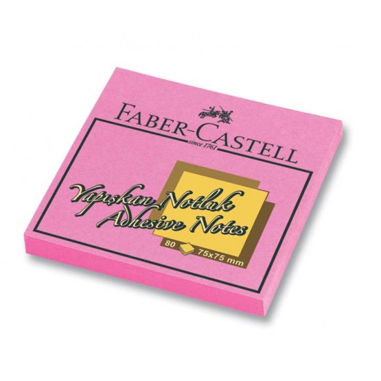 FABER YAPIŞKAN NOTLUK 75X75MM PEMBE 565432