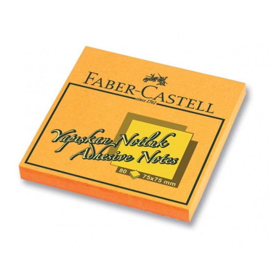 FABER YAPIŞKAN NOTLUK 75X75MM TURUNCU 565435