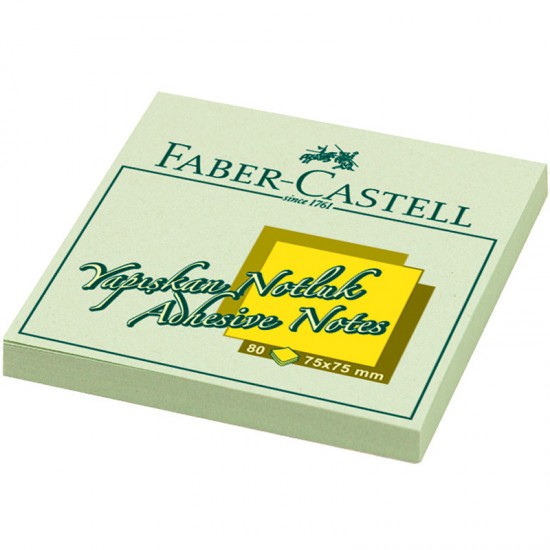 FABER YAPIŞKAN NOTLUK 75X75MM YEŞİL 585404