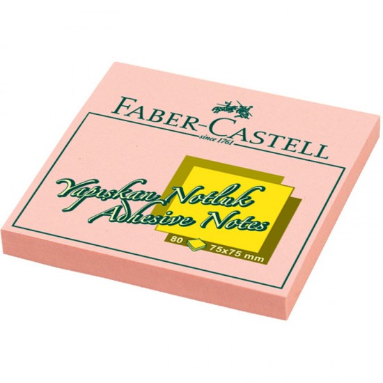 FABER YAPIŞKAN NOTLUK 75X75MM PEMBE 585402