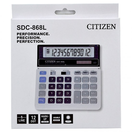 CİTİZEN SDC-868L BÜYÜK HESAP MAKİNESİ 868000