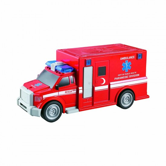 ADELAND NİTRO SPEED 1:20 POLİS AMBULANS KRMZI 000407