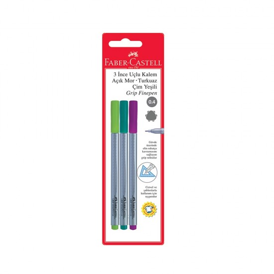 FABER GRİP FİNEPEN 04MM 3LÜ BLS 151600