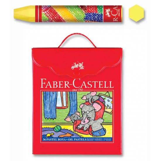 FABER PASTEL BOYA PLASTİK ÇANTALI 36 RENK 125137