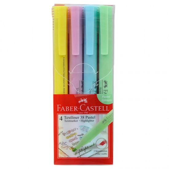 FABER FOSFORLU KALEM 38 PASTEL 4LÜ POŞET 158116