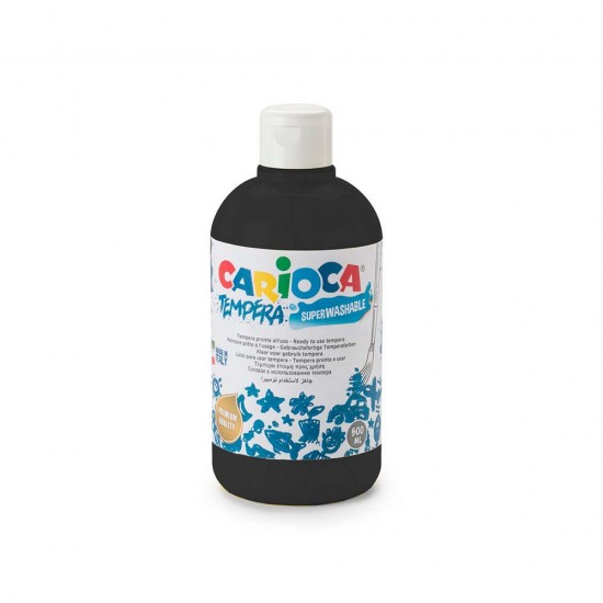 CARİOCA KO027/02 TEMPERA BOYA YIKANABİLİR 500ML SİYAH