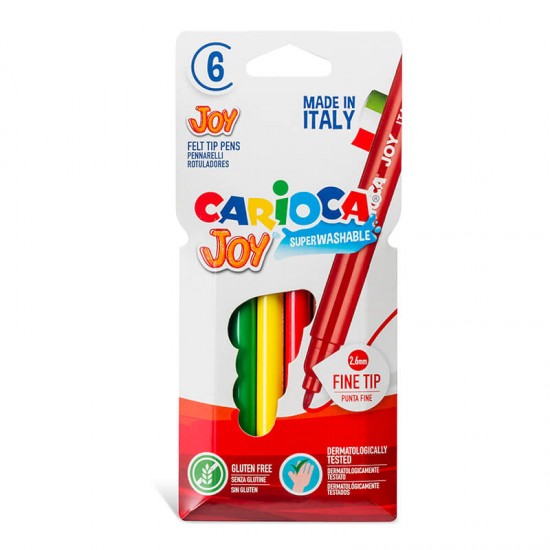 CARİOCA 40549 KEÇELİ KALEM YIKANABİLİR JOY 6LI