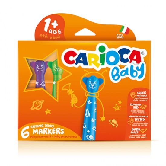 CARİOCA 42815 KEÇELİ KALEM JUMBO BEBEK 6LI