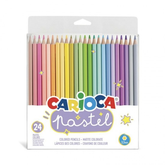 CARİOCA 43310 KURUBOYA KALEMİ 24LÜ PASTEL RENK