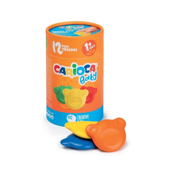 CARİOCA 43957 TEDDY BEBEK CRAYONS 12Lİ