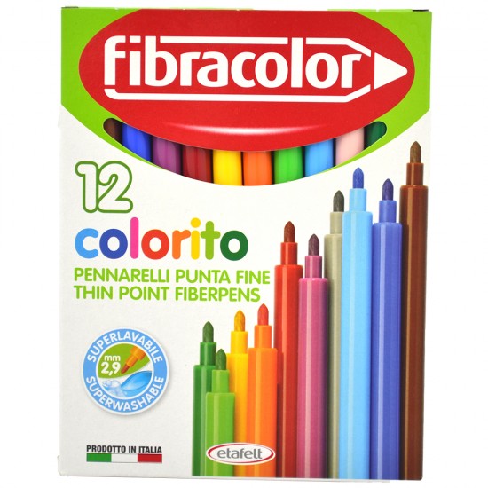 FİBRACOLOR COLORİTO KEÇELİ 12 RENK FC-10539SW012SC